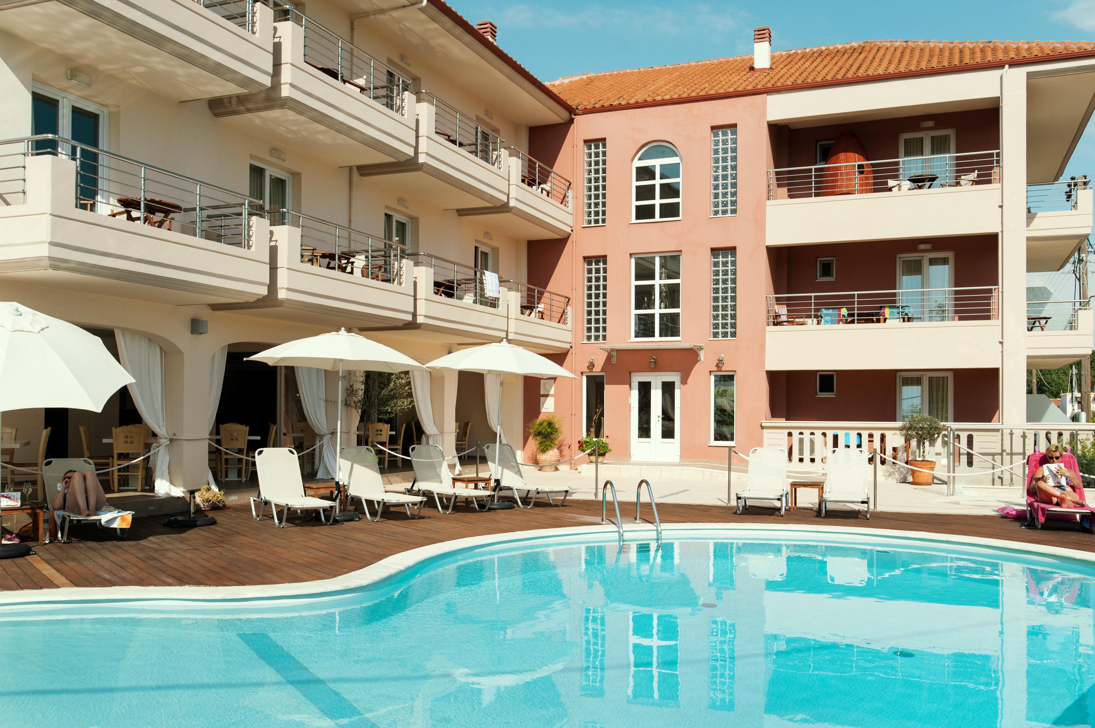 Ammos Bay Hotel Ammoudia Bagian luar foto