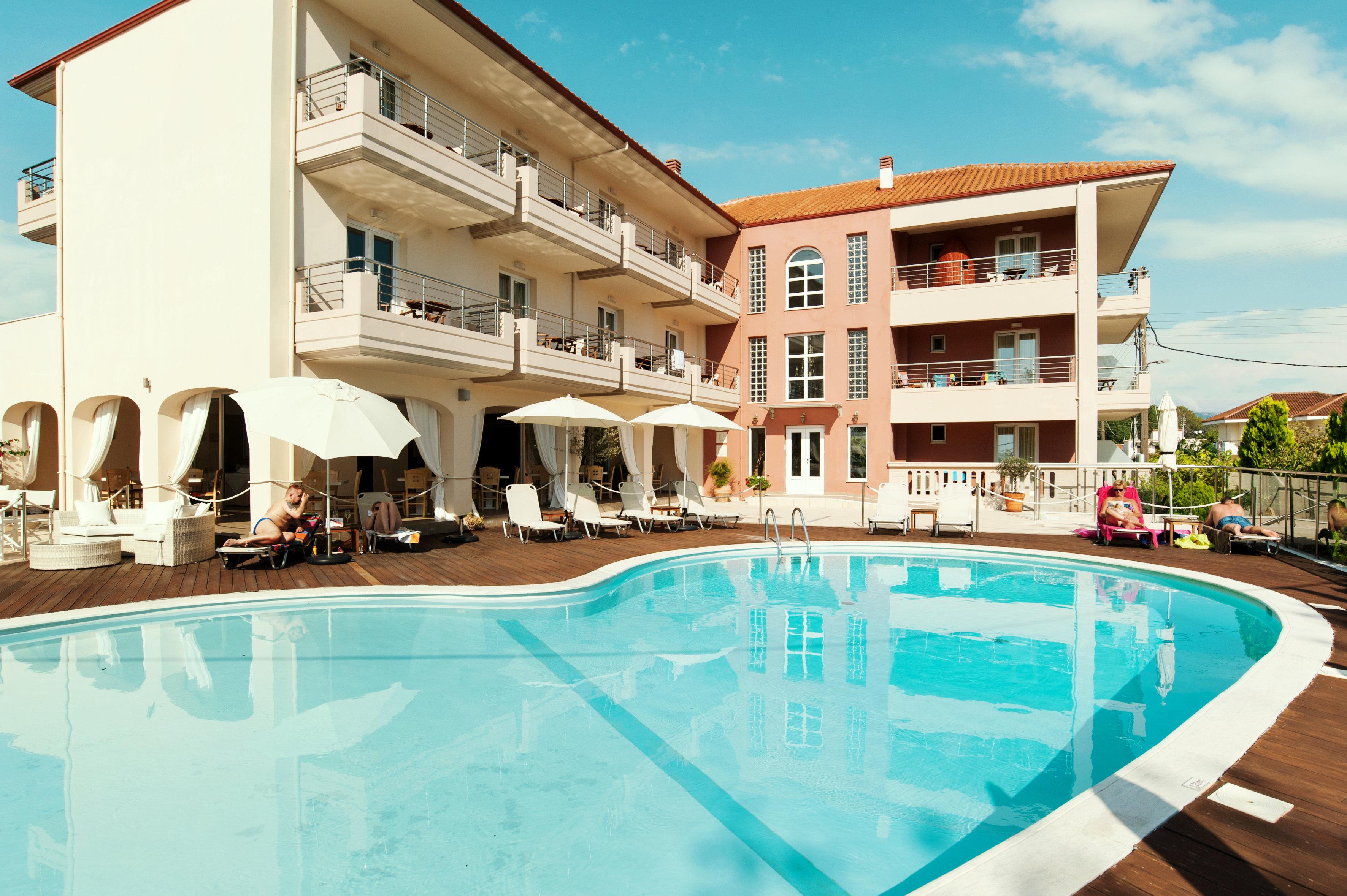 Ammos Bay Hotel Ammoudia Bagian luar foto
